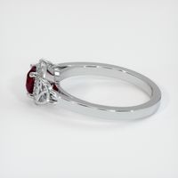 0.68 Ct. Ruby Ring, 14K White Gold 4