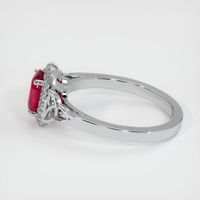 1.19 Ct. Ruby Ring, 14K White Gold 4