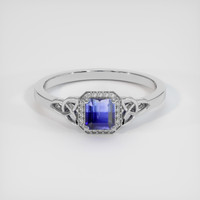 0.86 Ct. Bi Color Sapphire Ring, 14K White Gold 1