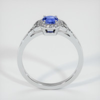 0.79 Ct. Blue Sapphire Ring, 18K White Gold 3