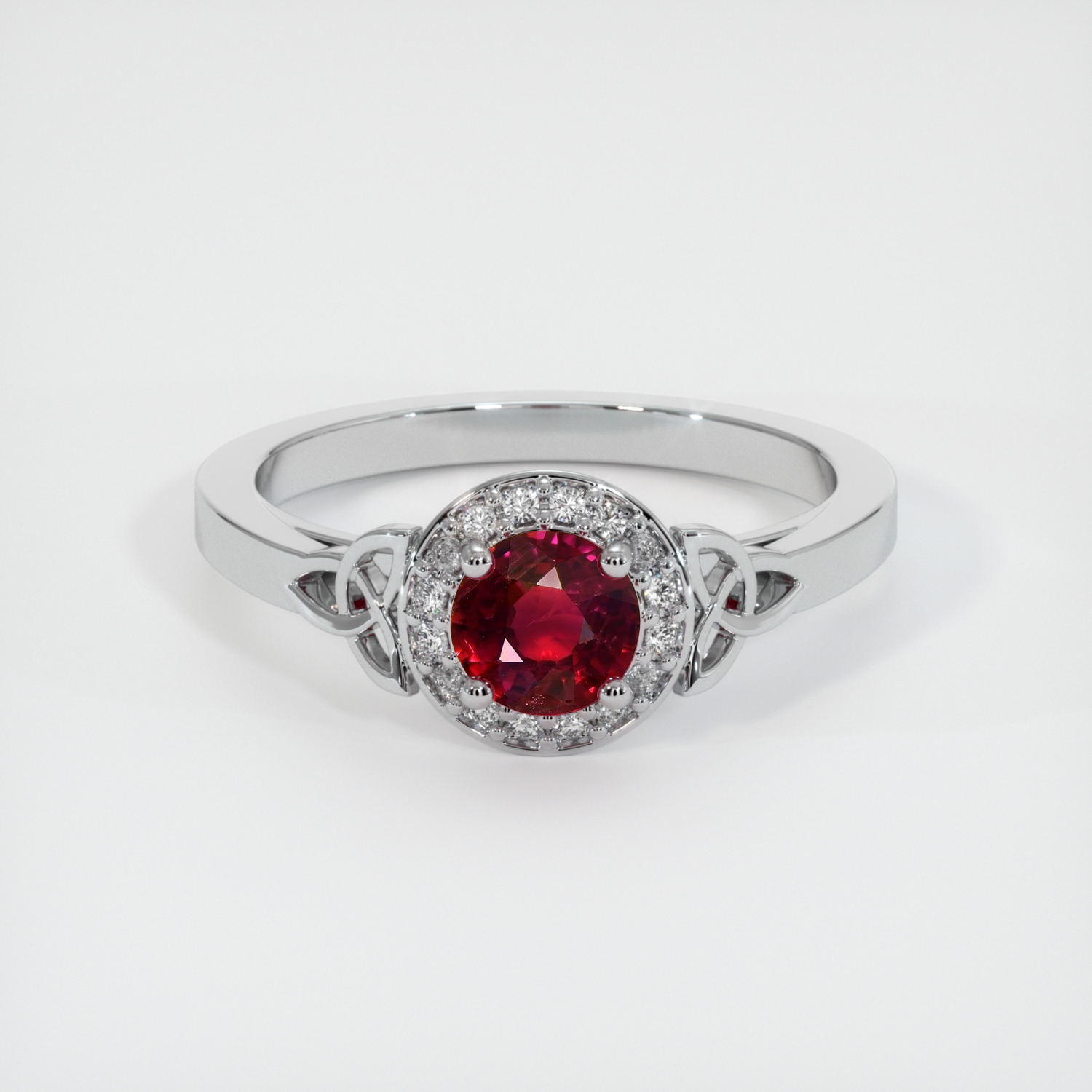 Ruby Ring 0.68 Ct. 18K White Gold | The Natural Ruby Company