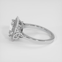 3.28 Ct. White Sapphire Ring, 18K White Gold 4
