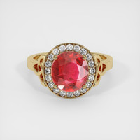 2.66 Ct. Ruby Ring, 14K Yellow Gold 1