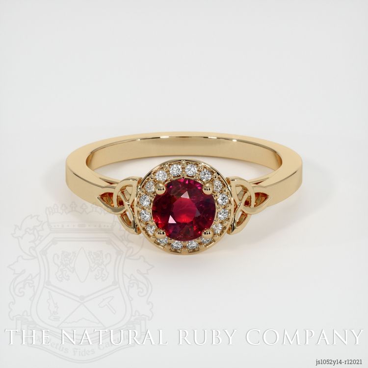Ruby Ring 0.68 Ct. 14K Yellow Gold | The Natural Ruby Company