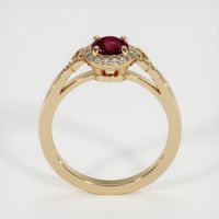 0.68 Ct. Ruby Ring, 14K Yellow Gold 3