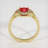 0.80 Ct. Ruby Ring, 14K Yellow Gold 3