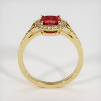 0.92 Ct. Ruby Ring, 14K Yellow Gold 3