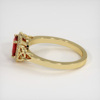 0.92 Ct. Ruby Ring, 14K Yellow Gold 4
