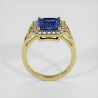 3.86 Ct. Blue Sapphire Ring, 14K Yellow Gold 3