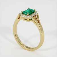 Emerald Ring 1.28 Ct. 18K Yellow Gold Preview