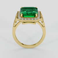 5.96 Ct. Emerald Ring, 18K Yellow Gold 3