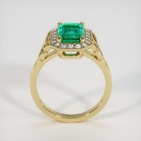 1.63 Ct. Emerald Ring, 18K Yellow Gold 3