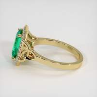 1.63 Ct. Emerald Ring, 18K Yellow Gold 4