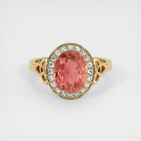 3.03 Ct. Sapphire Ring, 18K Yellow Gold 1