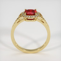 0.92 Ct. Ruby Ring, 18K Yellow Gold 3