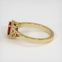 0.92 Ct. Ruby Ring, 18K Yellow Gold 4