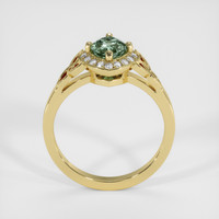 1.22 Ct. Green Sapphire Ring, 18K Yellow Gold 3
