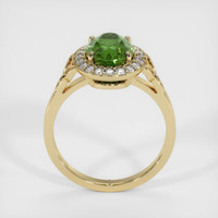 2.84 Ct. Yellowish Green Sapphire Ring, 18K Yellow Gold 3