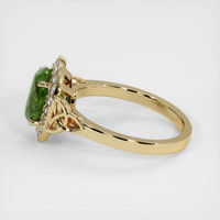 2.84 Ct. Yellowish Green Sapphire Ring, 18K Yellow Gold 4