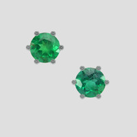 <span>3.25</span>&nbsp;<span class="tooltip-light">Ct.Tw.<span class="tooltiptext">Total Carat Weight</span></span> Emerald Earrings, Platinum 950 1