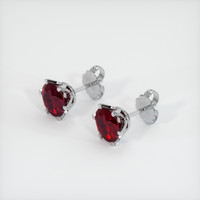 <span>1.16</span>&nbsp;<span class="tooltip-light">Ct.Tw.<span class="tooltiptext">Total Carat Weight</span></span> Ruby Earrings, Platinum 950 2