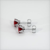 <span>0.62</span>&nbsp;<span class="tooltip-light">Ct.Tw.<span class="tooltiptext">Total Carat Weight</span></span> Ruby Earrings, Platinum 950 3