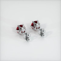 <span>0.62</span>&nbsp;<span class="tooltip-light">Ct.Tw.<span class="tooltiptext">Total Carat Weight</span></span> Ruby Earrings, Platinum 950 4