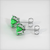 <span>2.91</span>&nbsp;<span class="tooltip-light">Ct.Tw.<span class="tooltiptext">Total Carat Weight</span></span> Emerald Earrings, Platinum 950 3