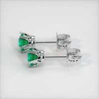 Studs Emerald Earrings 0.57 Ct.Tw.Total Carat Weight, Platinum 950 Preview