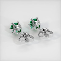 Studs Emerald Earrings 0.57 Ct.Tw.Total Carat Weight, Platinum 950 Preview
