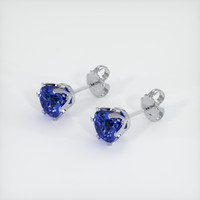 <span>2.14</span>&nbsp;<span class="tooltip-light">Ct.Tw.<span class="tooltiptext">Total Carat Weight</span></span> Sapphire Earrings, 14K White Gold 2