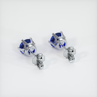 <span>2.14</span>&nbsp;<span class="tooltip-light">Ct.Tw.<span class="tooltiptext">Total Carat Weight</span></span> Sapphire Earrings, 14K White Gold 4