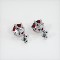 <span>8.16</span>&nbsp;<span class="tooltip-light">Ct.Tw.<span class="tooltiptext">Total Carat Weight</span></span> Ruby Earrings, 14K White Gold 4