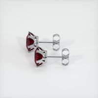 <span>2.23</span>&nbsp;<span class="tooltip-light">Ct.Tw.<span class="tooltiptext">Total Carat Weight</span></span> Ruby Earrings, 14K White Gold 3