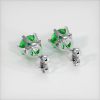 <span>2.91</span>&nbsp;<span class="tooltip-light">Ct.Tw.<span class="tooltiptext">Total Carat Weight</span></span> Emerald Earrings, 18K White Gold 4