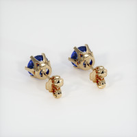 <span>2.14</span>&nbsp;<span class="tooltip-light">Ct.Tw.<span class="tooltiptext">Total Carat Weight</span></span> Sapphire Earrings, 14K Yellow Gold 4