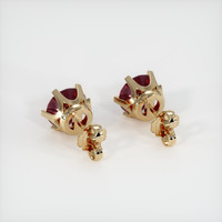 <span>8.16</span>&nbsp;<span class="tooltip-light">Ct.Tw.<span class="tooltiptext">Total Carat Weight</span></span> Ruby Earrings, 14K Yellow Gold 4