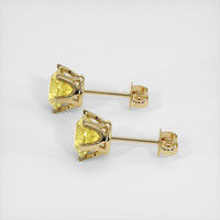 1.64 Ct.Tw. Yellow Sapphire Earrings, 14K Yellow Gold 3