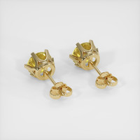 1.64 Ct.Tw. Yellow Sapphire Earrings, 14K Yellow Gold 4