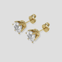 <span>2.16</span> <span class="tooltip-light">Ct.Tw.<span class="tooltiptext">Total Carat Weight</span></span> White Sapphire Earrings, 18K Yellow Gold 3