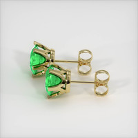 <span>1.52</span>&nbsp;<span class="tooltip-light">Ct.Tw.<span class="tooltiptext">Total Carat Weight</span></span> Emerald Earrings, 18K Yellow Gold 3