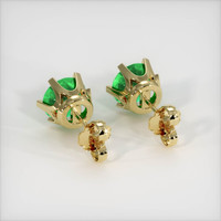 <span>1.52</span>&nbsp;<span class="tooltip-light">Ct.Tw.<span class="tooltiptext">Total Carat Weight</span></span> Emerald Earrings, 18K Yellow Gold 4