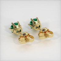 Emerald Earrings 0.57 Ct.Tw.Total Carat Weight, 18K Yellow Gold Preview