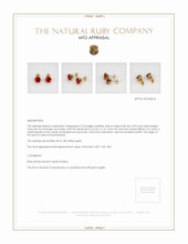 Ruby Earrings 2.39 Ct.Tw.Total Carat Weight, 18K Yellow Gold Appraisal