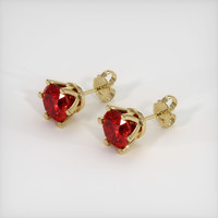 Ruby Earrings 2.39 Ct.Tw.Total Carat Weight, 18K Yellow Gold Preview
