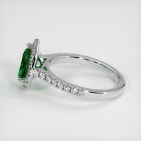 1.12 Ct. Emerald Ring, Platinum 950 4