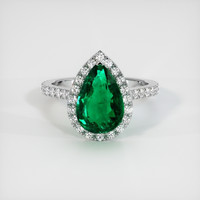 2.85 Ct. Emerald Ring, Platinum 950 1