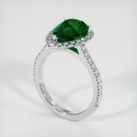 2.85 Ct. Emerald Ring, Platinum 950 2