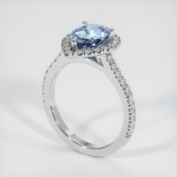 1.51 Ct. Gemstone Ring, Platinum 950 2