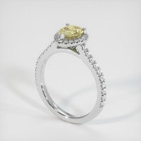 0.94 Ct. Yellow Sapphire Ring, Platinum 950 2